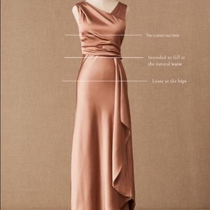 BHLDN Espen Satin Maxi Dress Sz.10